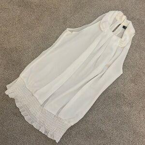 White chiffon shirt
